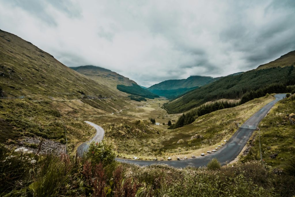 A Scottish landscape looking wild