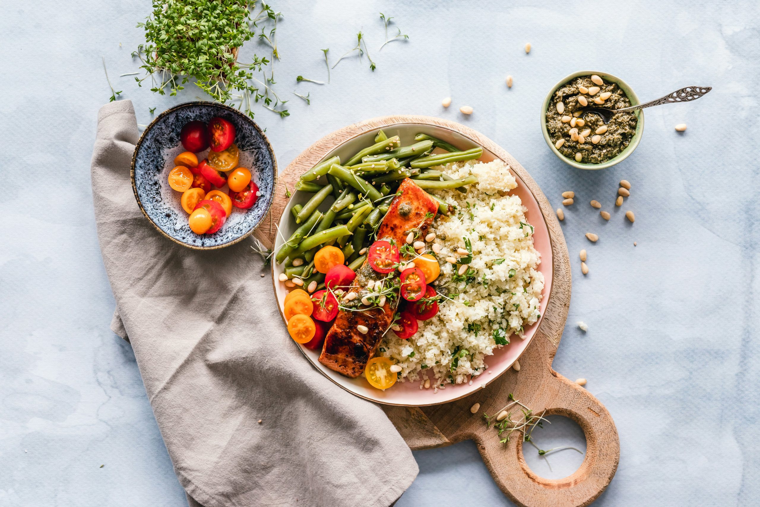A beautiful vegetarian meal