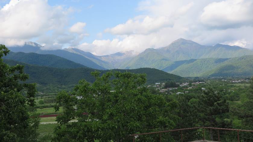 Beautiful rolling green mountains