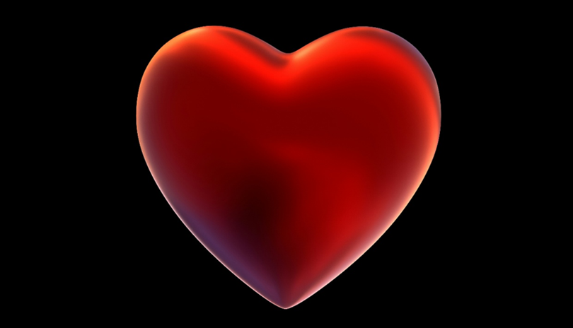A beautiful red heart symbol